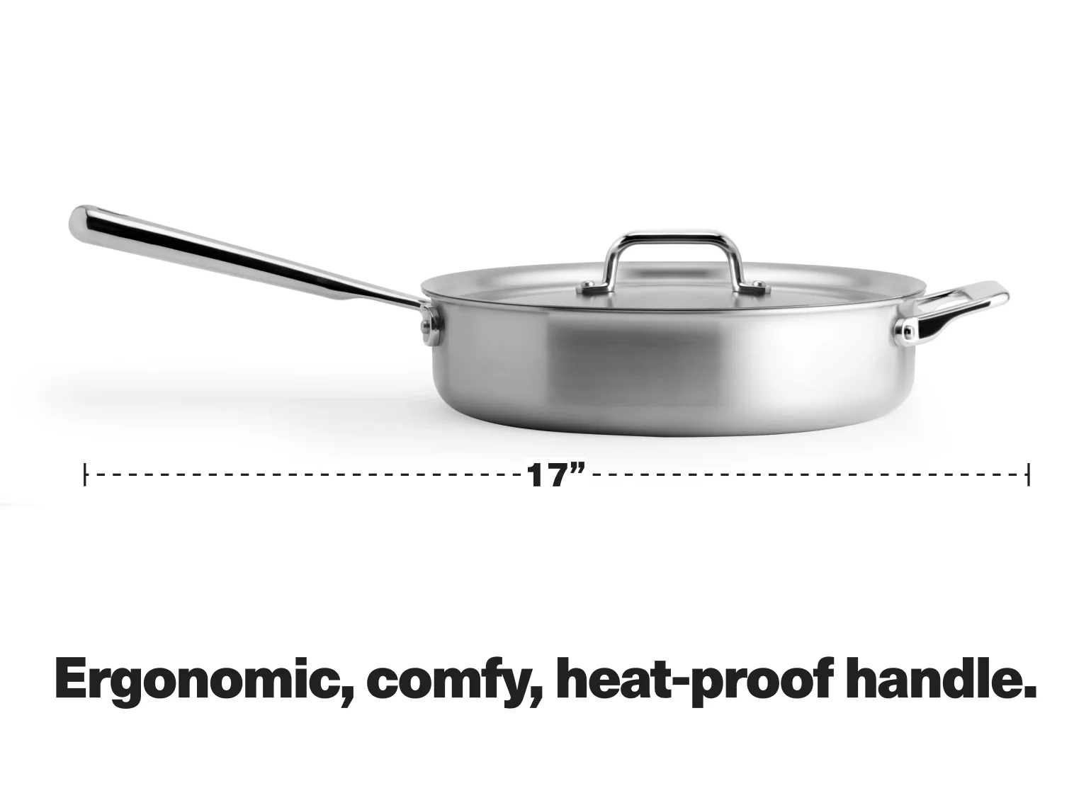 3 QT Stainless Steel Sauté - Image 3