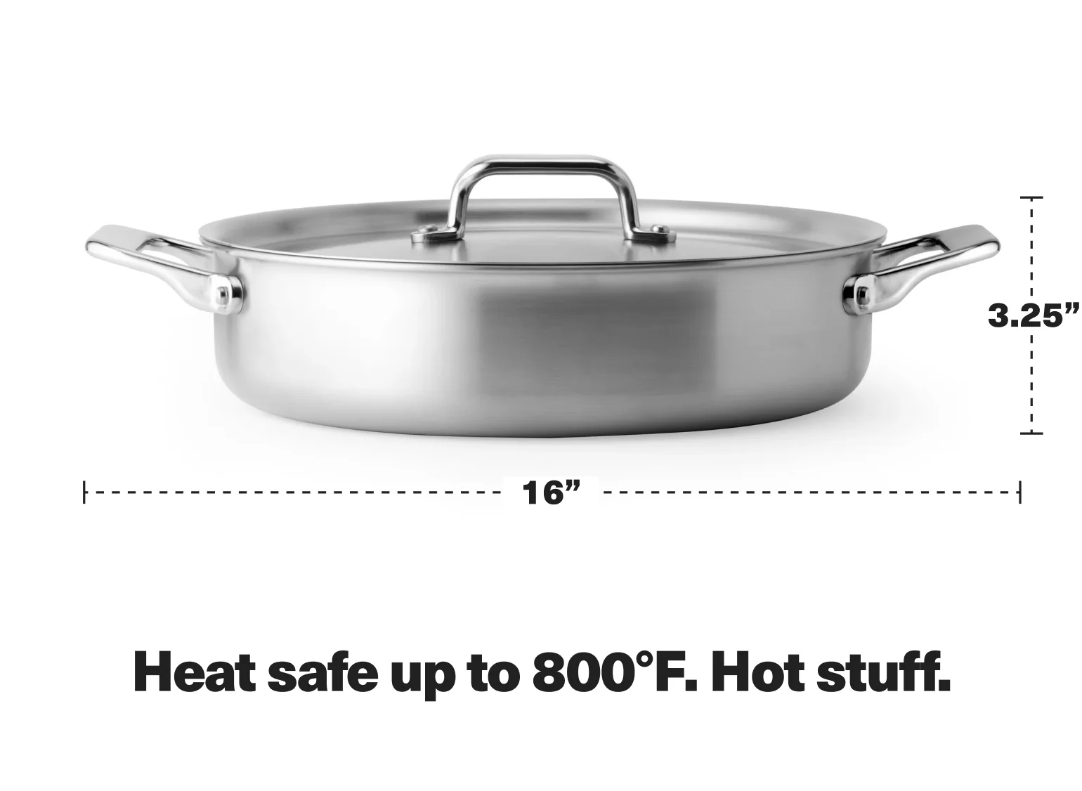 6 QT Stainless Steel Rondeau - Image 5