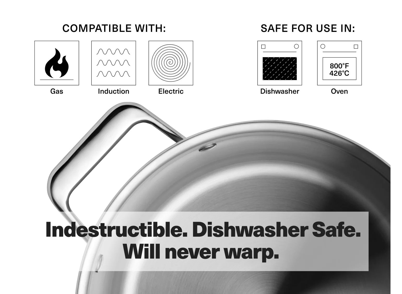 8 QT Stainless Steel Stockpot - Image 3