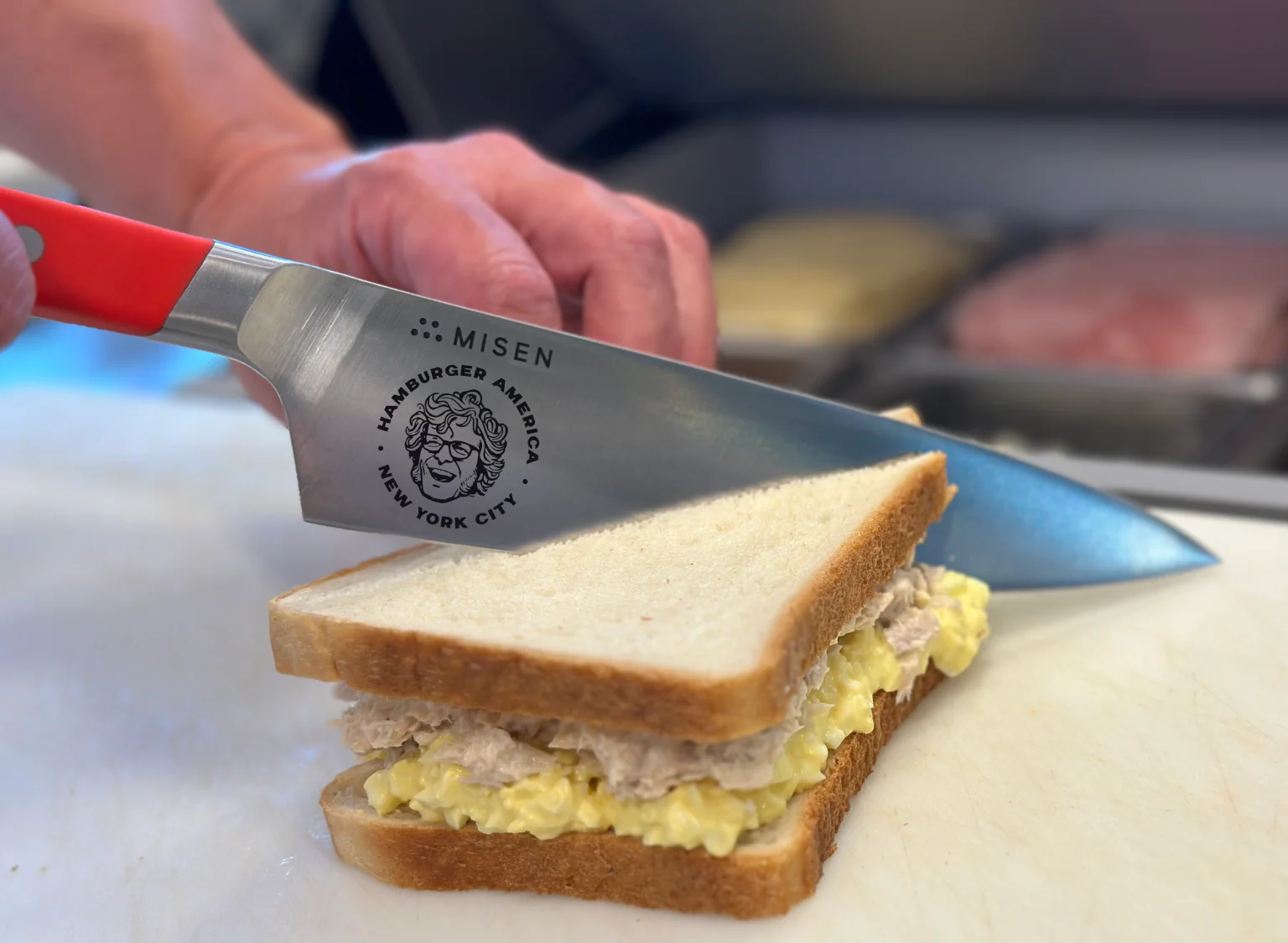 Misen x George Motz - Hamburger America 8 inch Chef's Knife - AUS-10 - Final Sale - Image 4